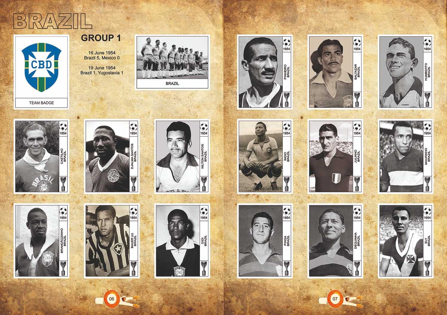 Caderneta completa Mundial Suiça 1954