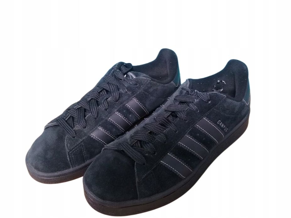 Adidas 44 Buty Męskie Czarne Skórzane Campus Sneakersy T241