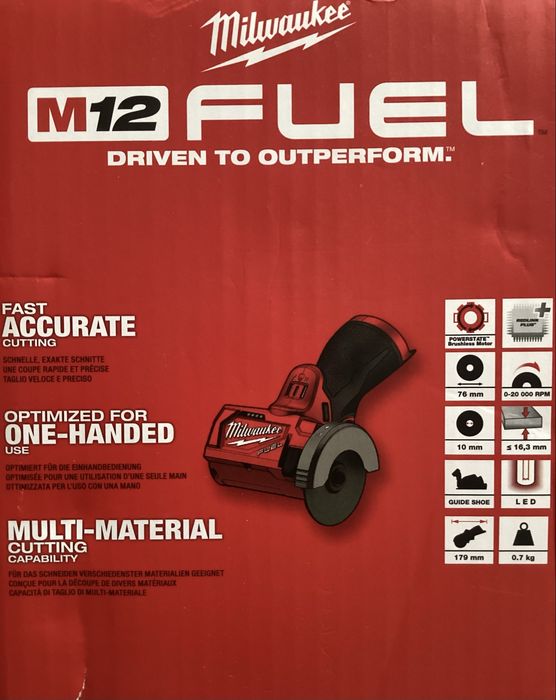 Milwaukee m12 fcot szlifierka kątowa