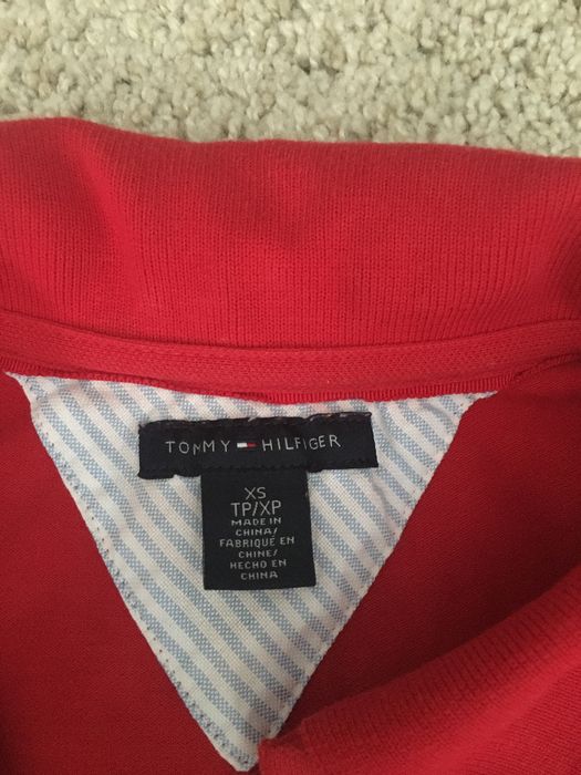 Czerwone Polo Tommy Hilfiger