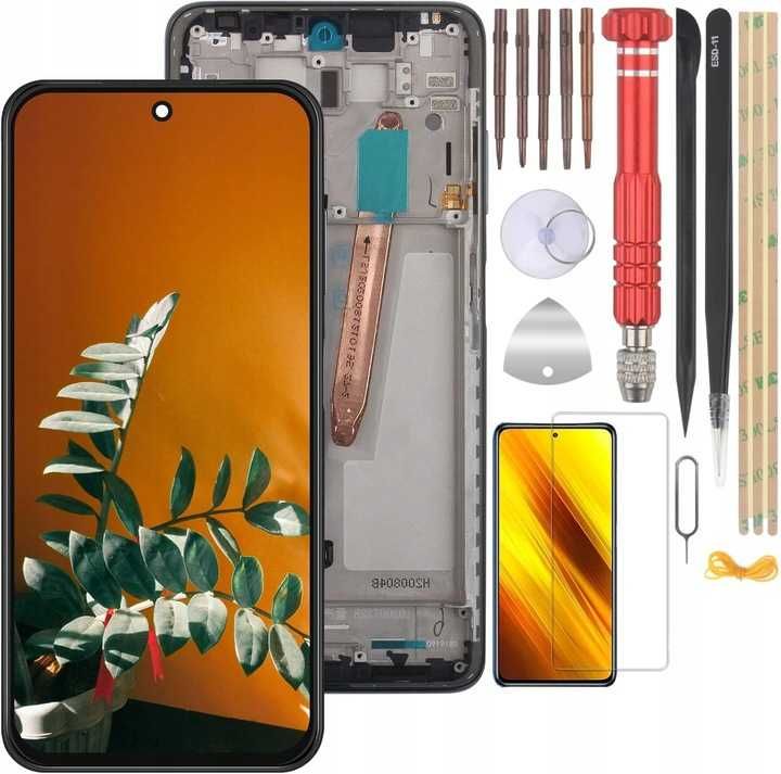 POCO X3 / X3 Pro/ NFC wyświetlacz dotyk lcd ekran ramka + narzędzia