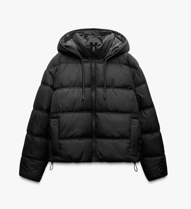 Пуховик черный Zara L