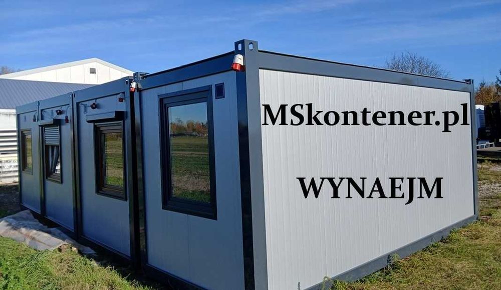 Wynajem kontenerów biurowe socjalne szatniowe NOWE