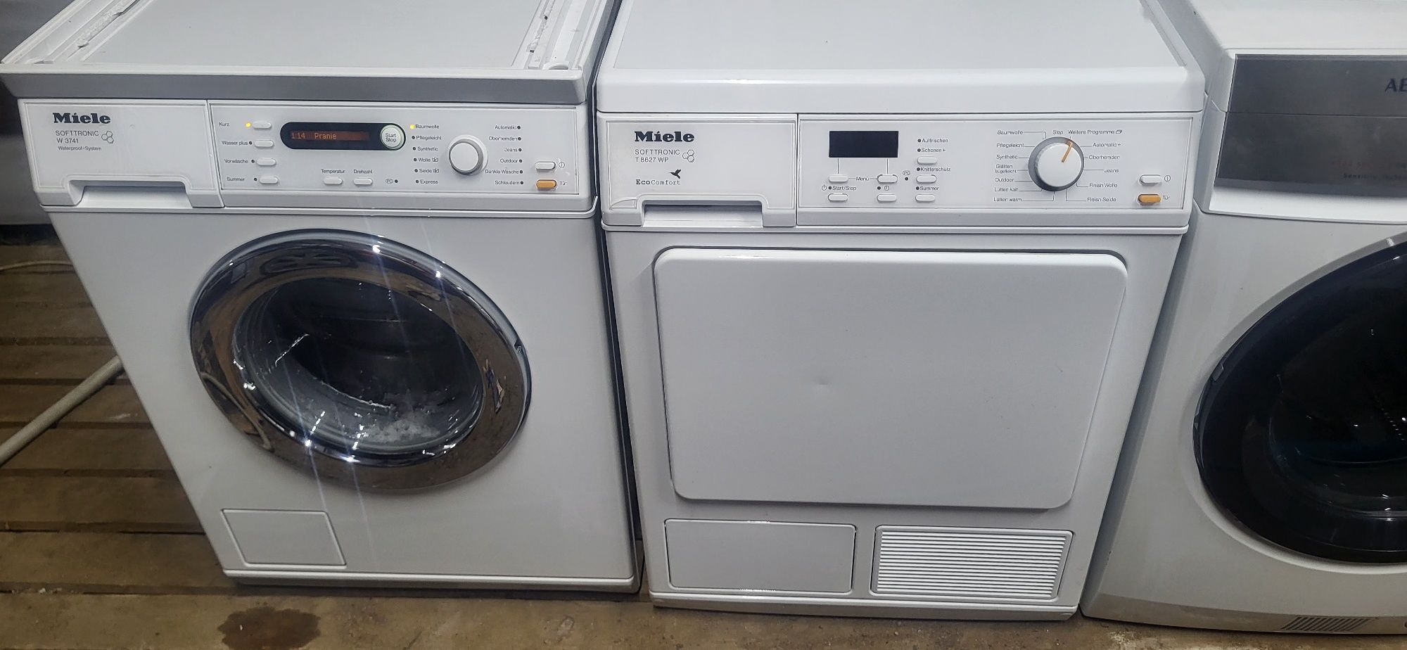 Suszarka Miele T28627WP +pralka Miele W3741 stan idealny
