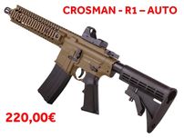 Carabinas Pressão de Ar (CO2) AUTOMÁTICAS - Crosman DPMS SBR + R1 TAN