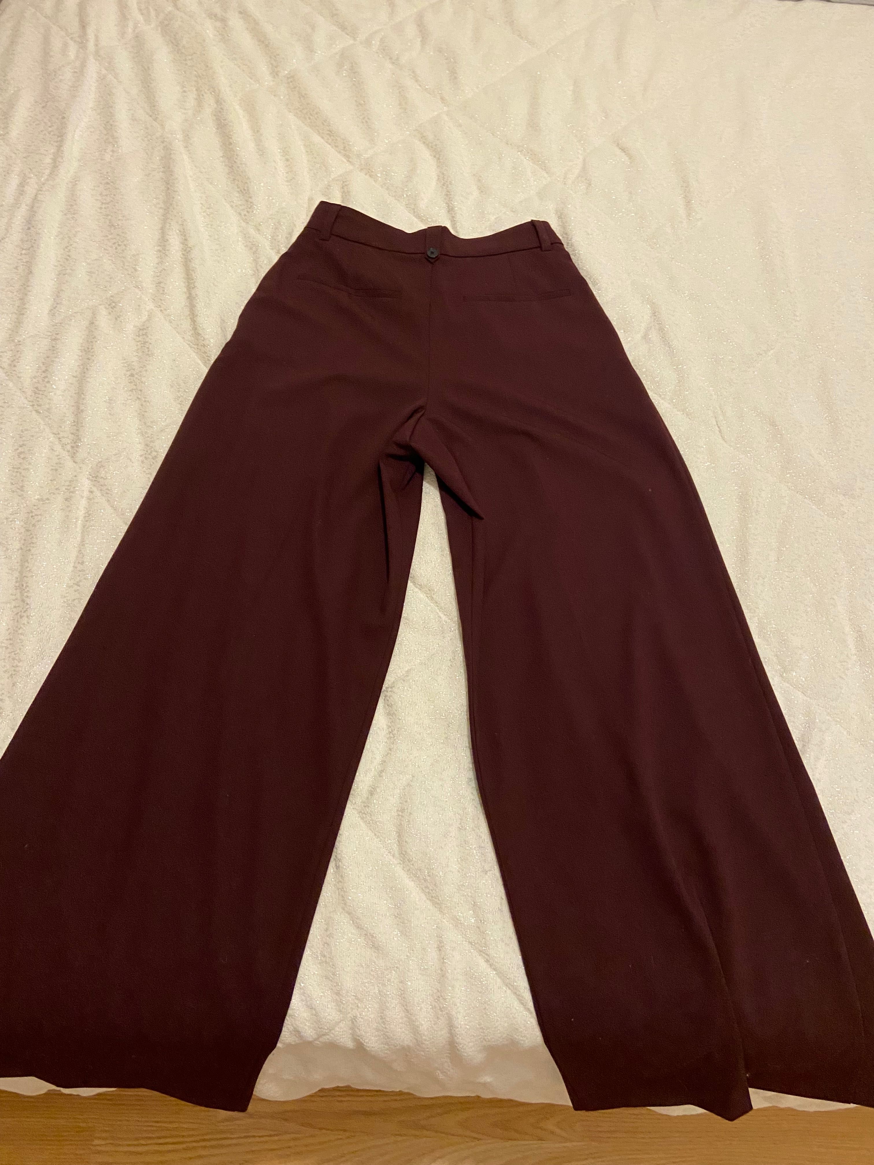 Calças Zara bordeaux