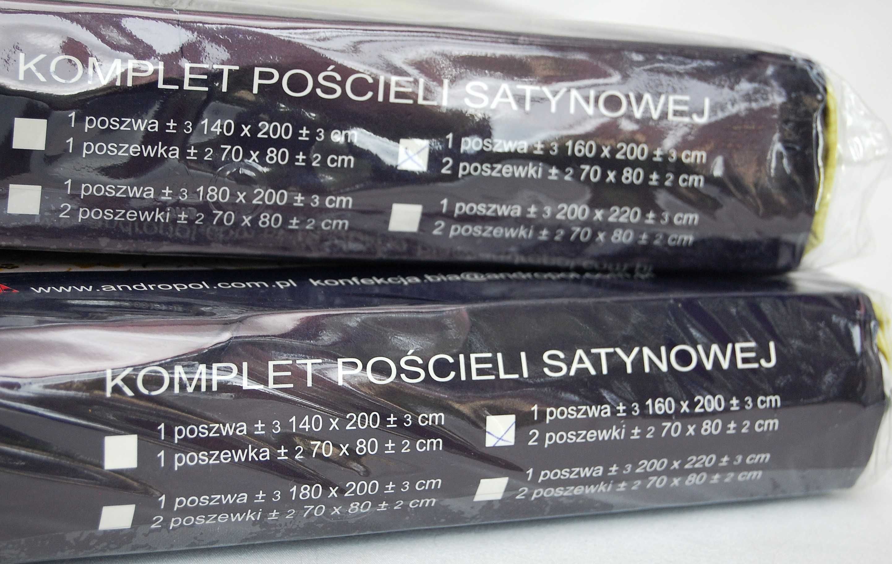 Komplet pościeli Andropol satyna bawełna 100% limonka 160x200 2x 70x80