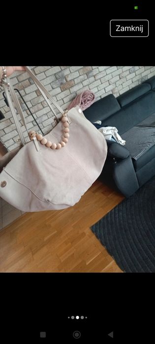 Torebka shoperka skórzana Manzana