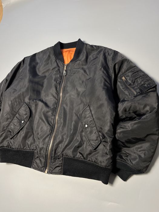 Чоловічий вінтажний бомбер куртка MA 1 alpha industries style