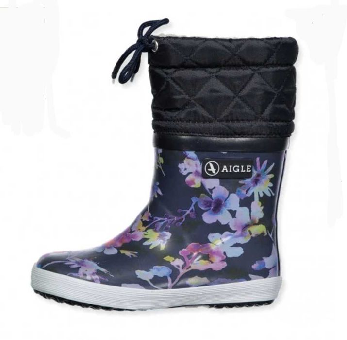 Детские резиновые термо сапожки Aigle Франция