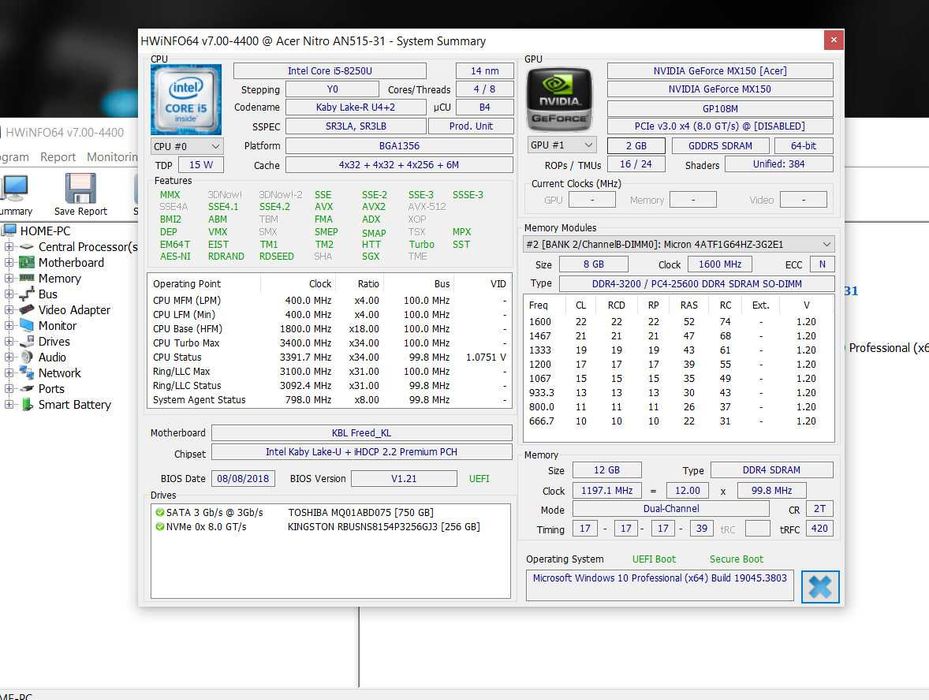 материнка LA-E892P C5V01 Rev:1C ( Acer Nitro AN515-31 )