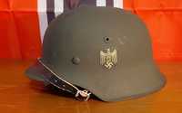 PROMOÇÃO--Stahlhelm Capacete M-42 / KRIEGSMARINE Alemanha nazi-suásti