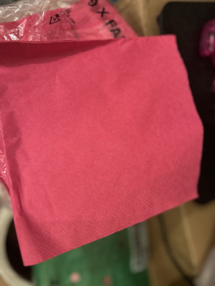 Serwetki rozowe ikea 30szt