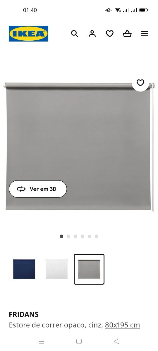 Estore de correr Fridans/ Parede vertical, Svalnas IKEA. NOVAS