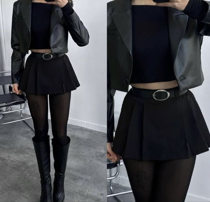 Юбка шорты чорна