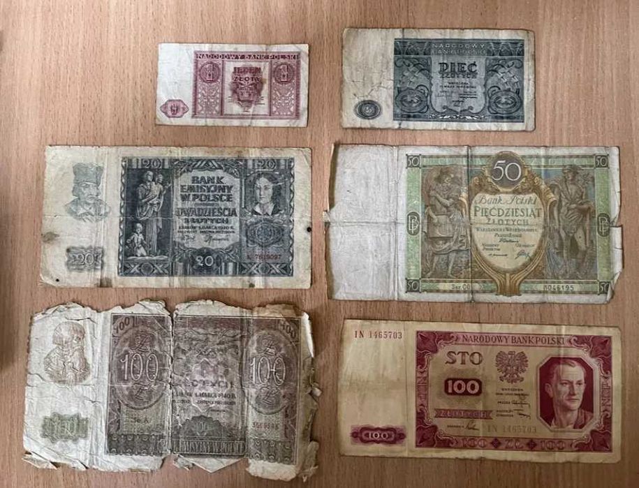 Zestaw polskich banknotów lata 29-1948 & PRL / 1 - 200.000 zł