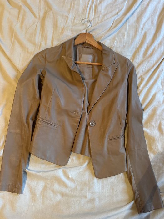 Пиджак кожаный pinko chanel gucci