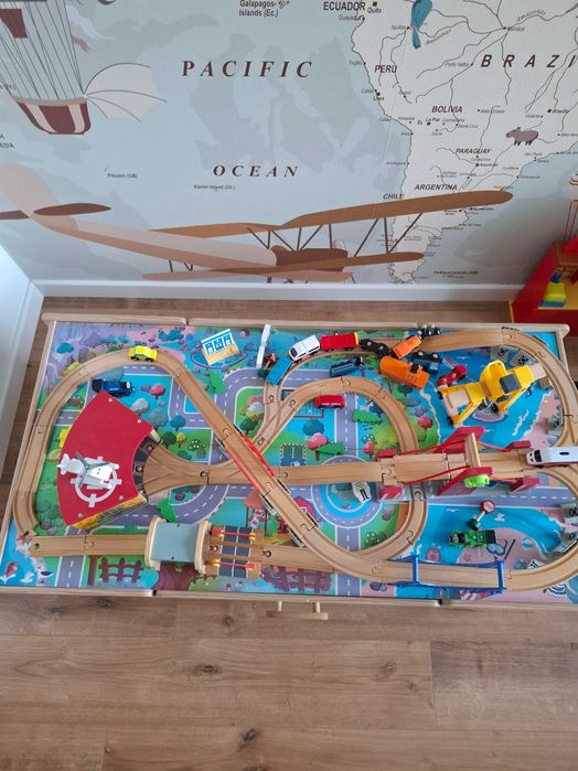 Tor drewniany skladany z akcecoriami