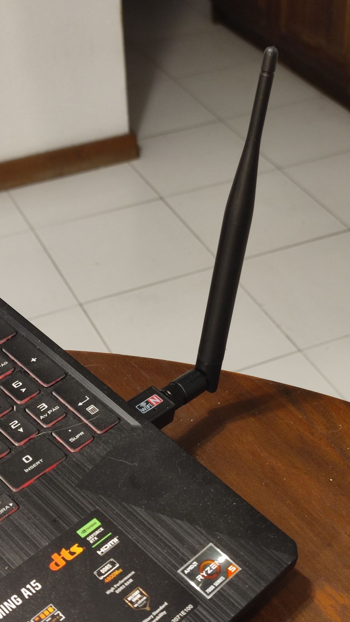 duas antenas wi-fi para modem, adaptador wireless