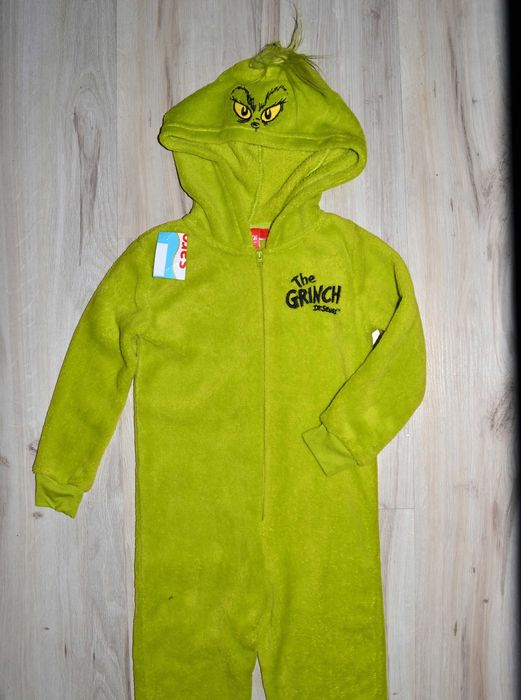 2^ The Grinch strój przebranie kombinezon 3/4 Lat_98/104 cm