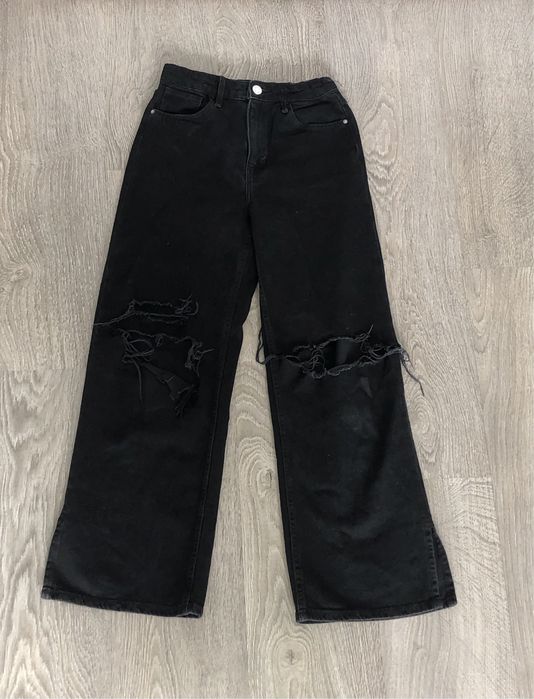 modne jeansowe spodnie w rozmiarze 146