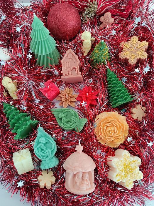 Velas artesanais de Natal