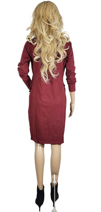 Nowa bordowa bawełniana ciążowa sukienka 36,S/38,M BonPrix Mama BPC