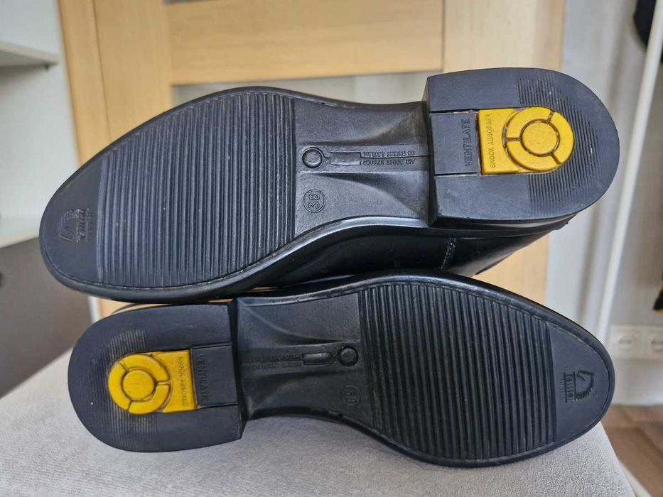 Skórzane oficerki jeździeckie Tattini Boxer Close Contact r.38 Czarne