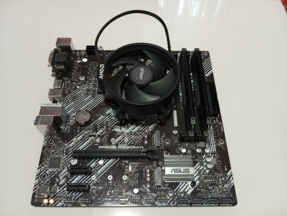Asus prime b550m-k, Viper patriot 16gb 2x8 ddr4, Ryzen 5 5600g
