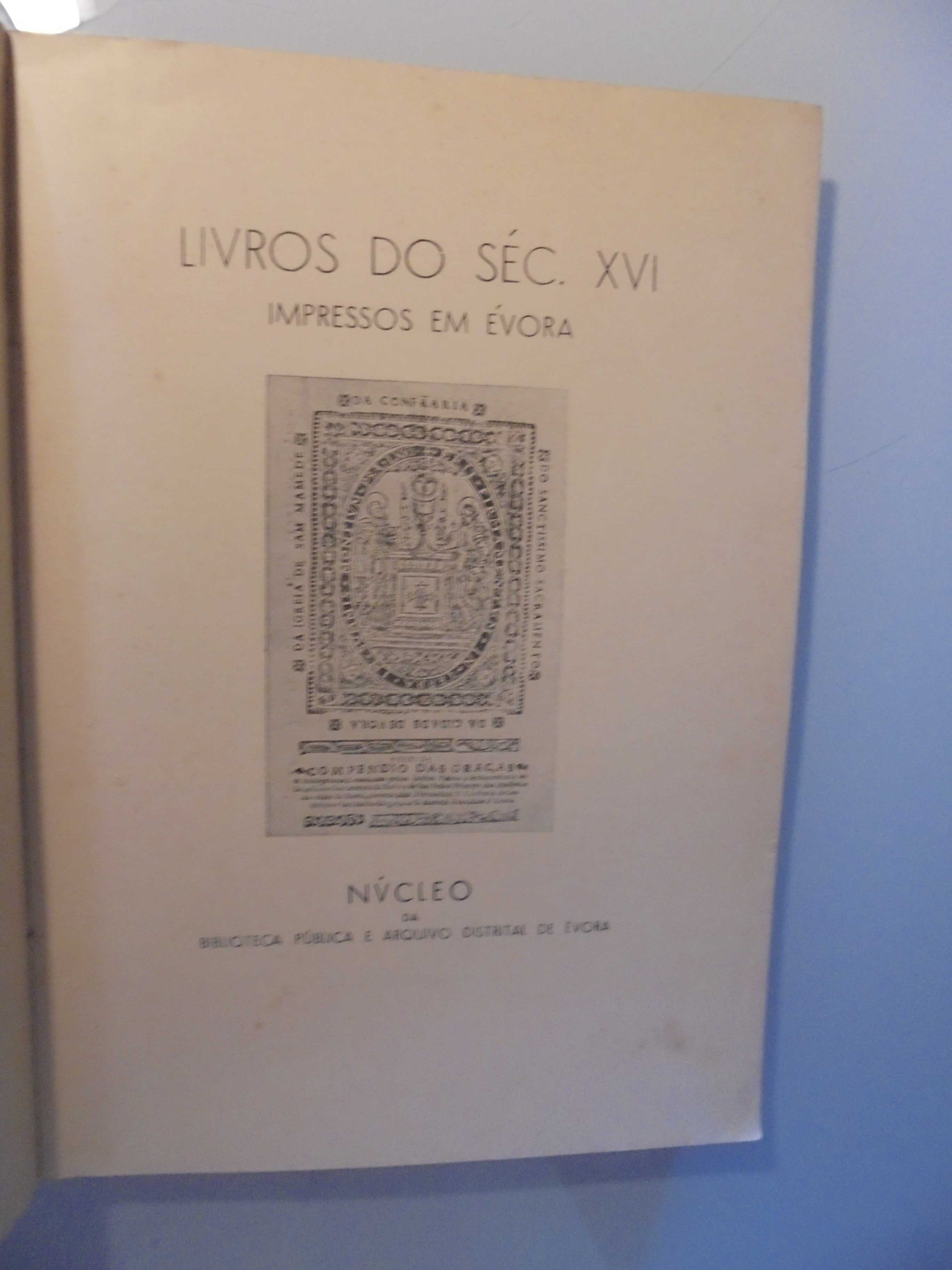 Évora-Livros do Século XVI Impressos