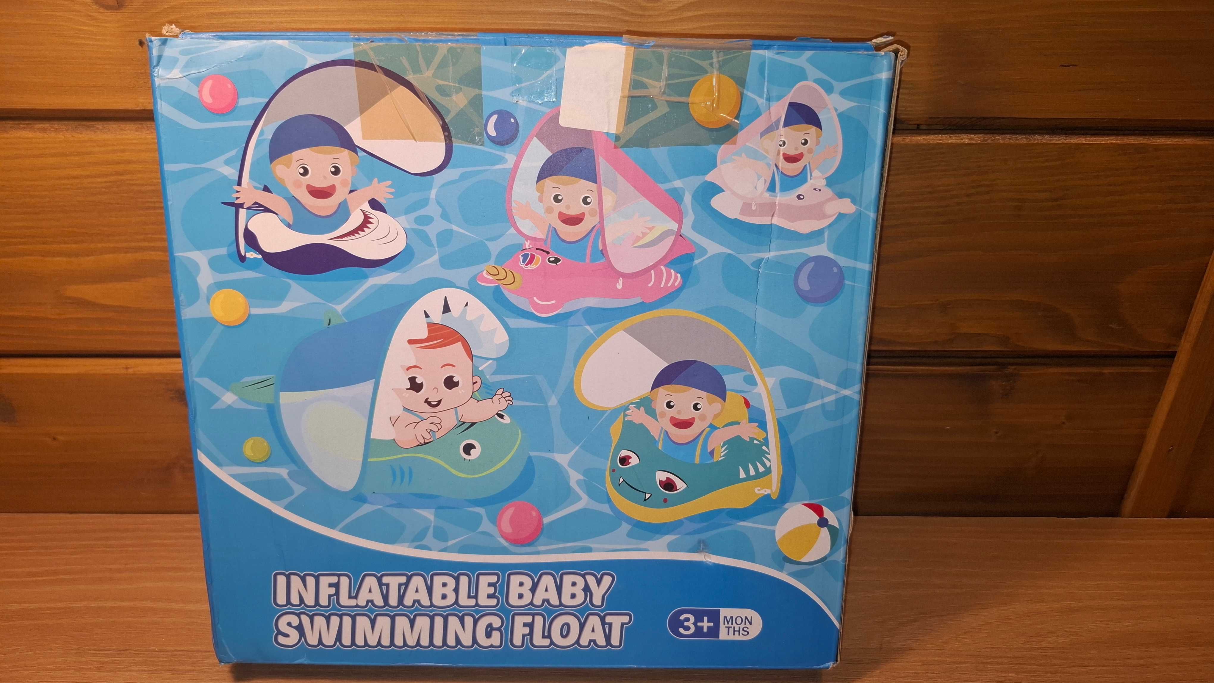 Super Dmuchany Ponton z Daszkiem dla Dzieci - Baby Pool Float