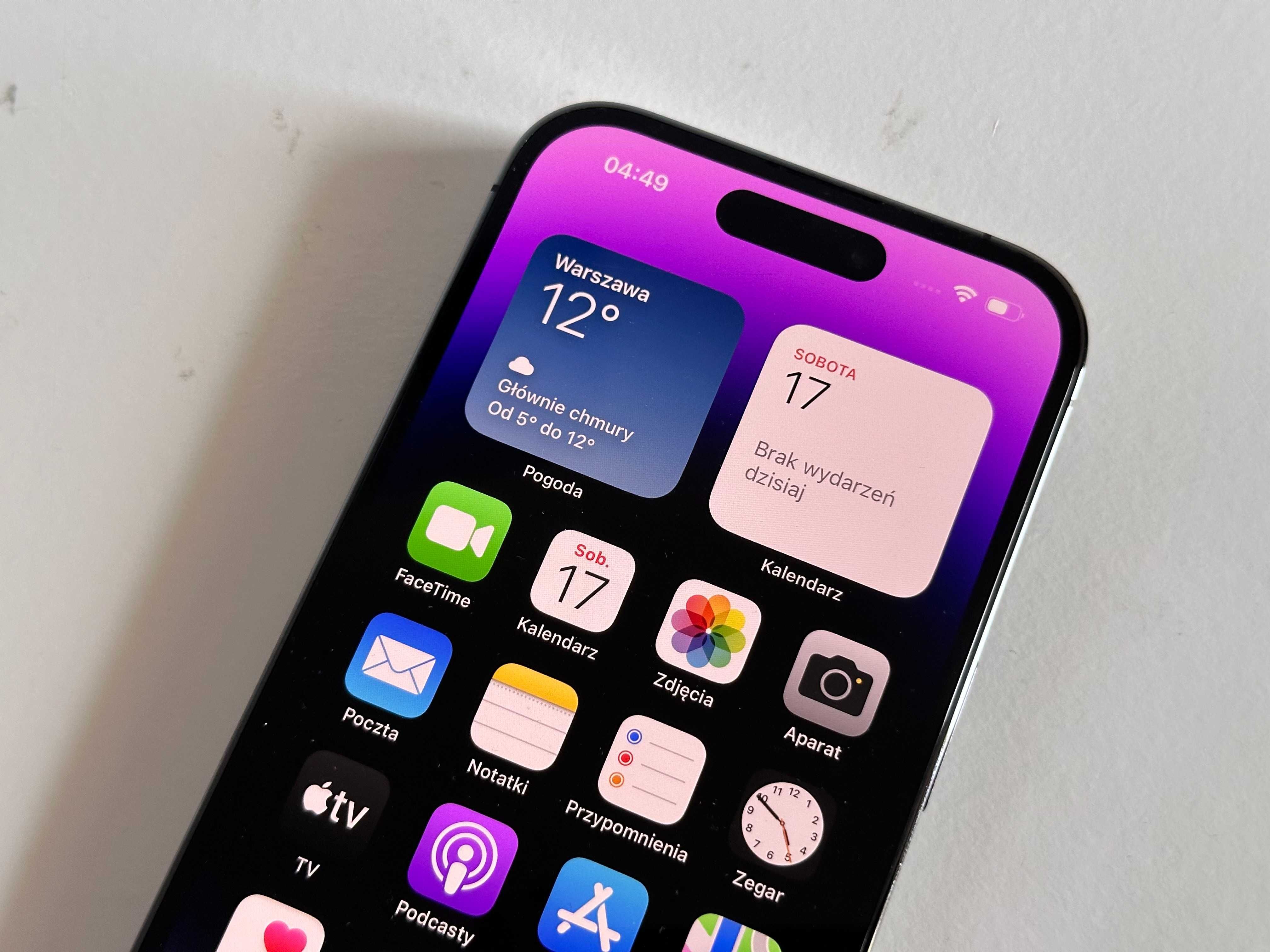 Apple iPhone 14 Pro 128GB Deep Purple Fioletowy Bez Blokad Super Stan