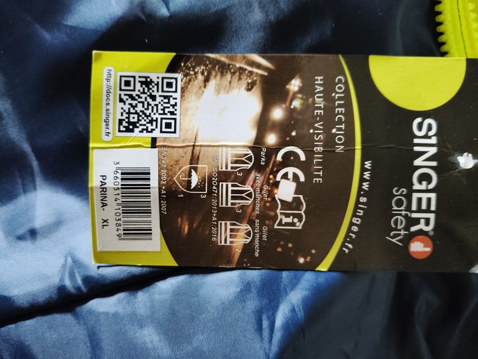 Kurtka odblaskowa  Singer safety rozmiar XL na jesień wiosne lub zimow