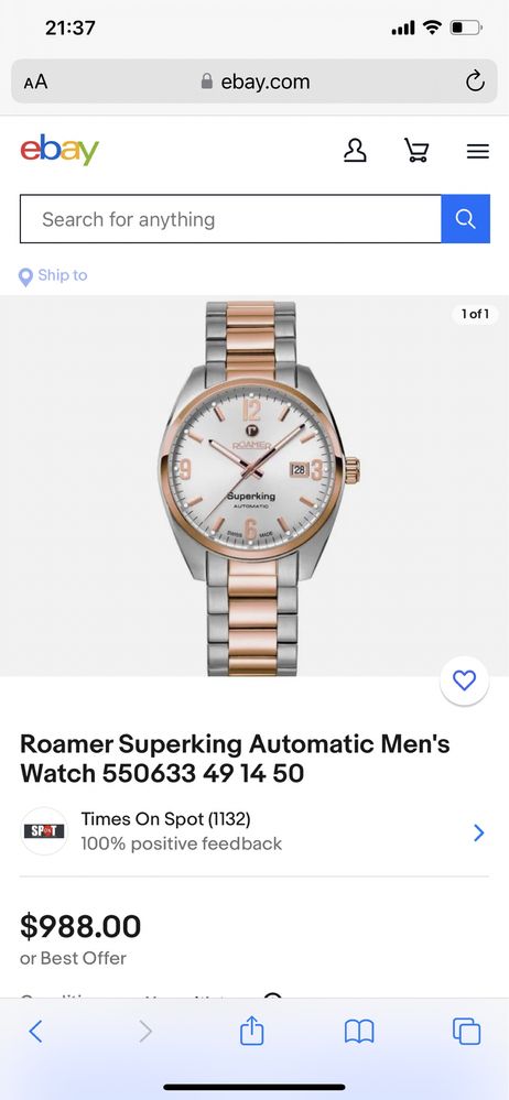 Roamer часы мужские