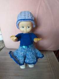 boneca com vestido em crochet de 29cm