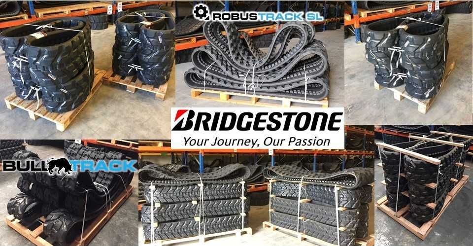 Correntes Rastos Esteiras Lagartas marca BullTrack® e Bridgestone®