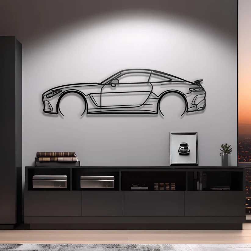 Картина панно Mercedes-AMG GTS 76см