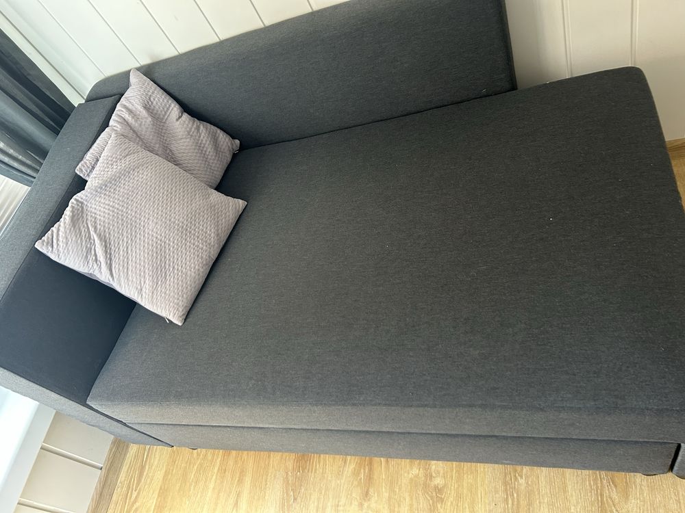 Ikea rozkladana sofa kanapa szara