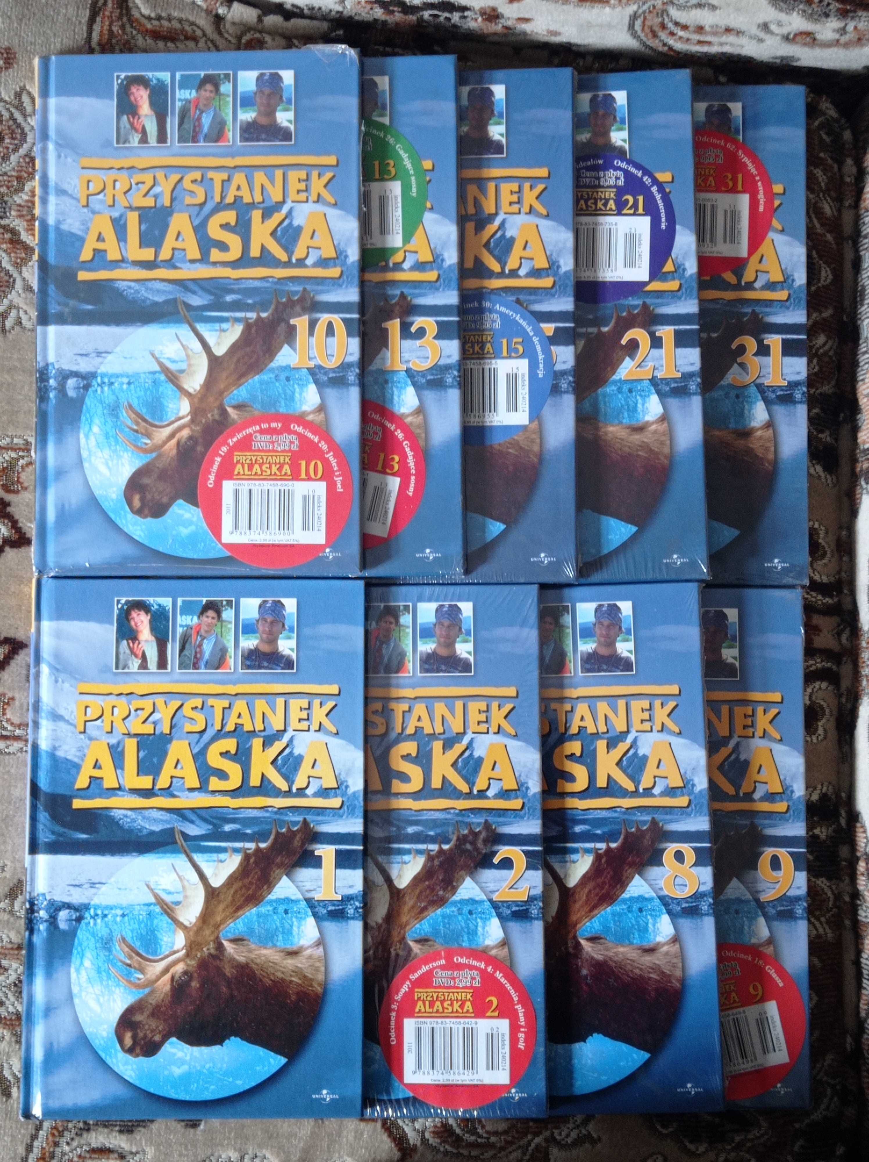 9 DVD Przystanek Alaska kultowy serial polski lektor + książki