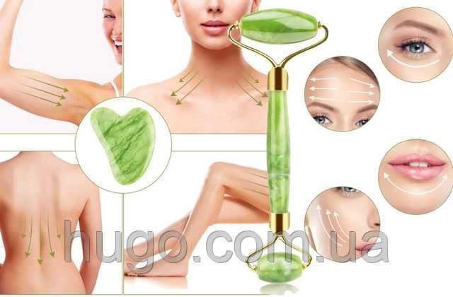 Нефритовий набір для масажу обличчя