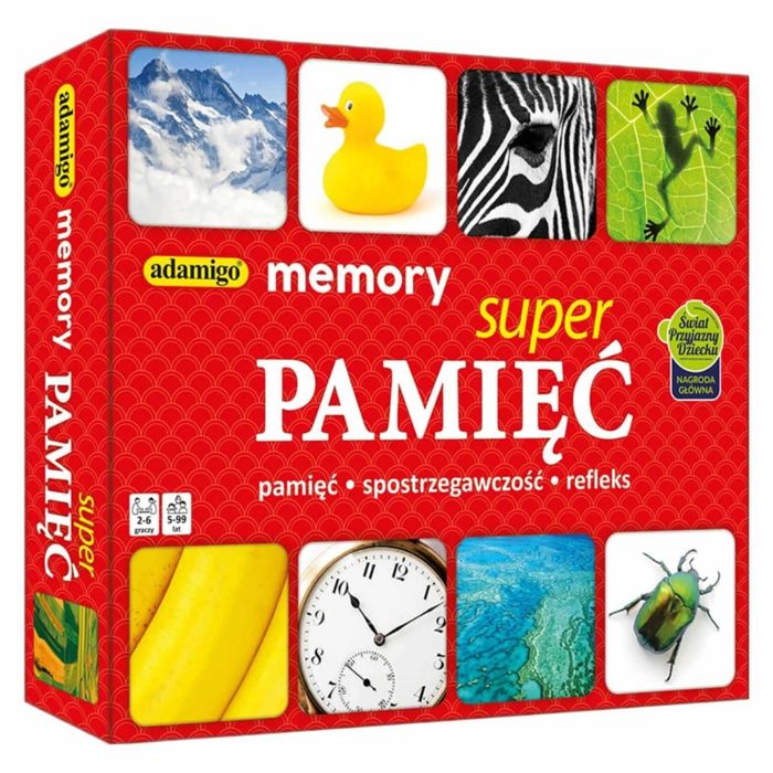 Super Pamieć - Gra Edukacyjna Adamigo Memory Gra na Pamięć