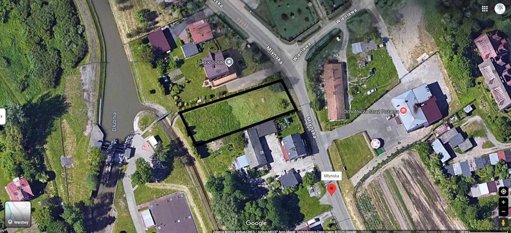 Działka budowlana Raciborowice ul. Młyńska bezpośrednio