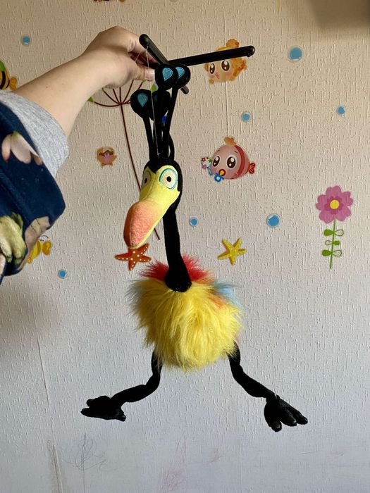 Мягкая игрушка марионетка райская птица Кевин Disney pixar