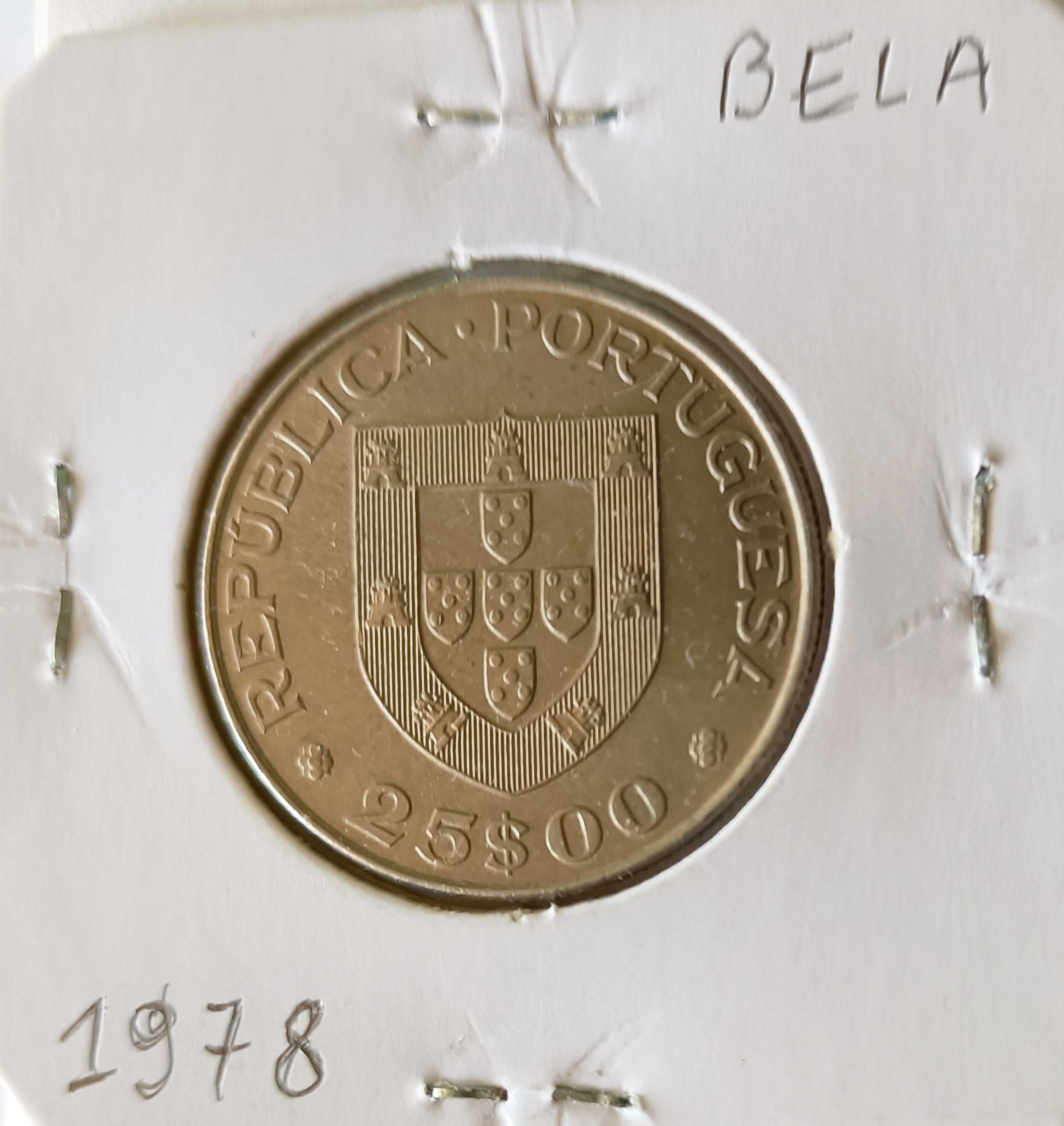 4 Moedas comemorativas 2ª República portuguesa 25 Escudos ( Níquel )