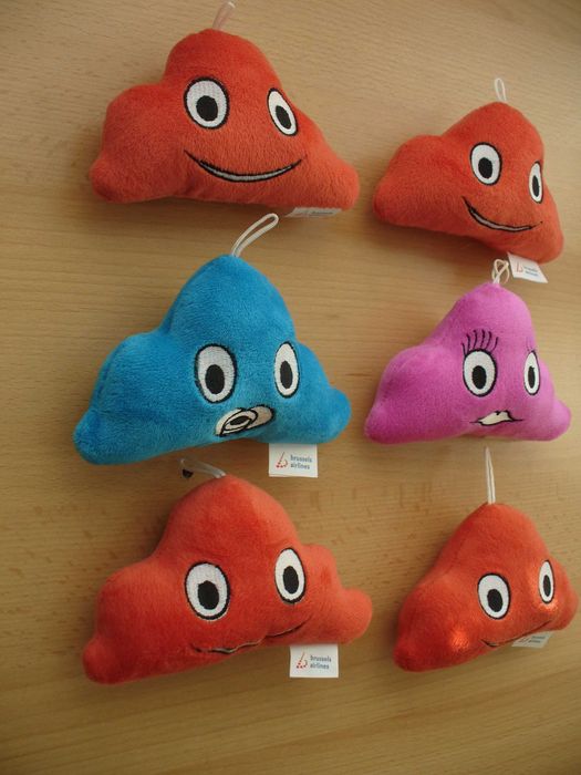 Chmurki pluszowe 6 szt. łóżeczka maty wózka pokoju dekoracja zabawka