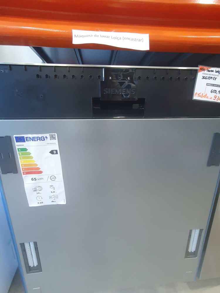 Máquina de lavar loiça encastre SIEMENS