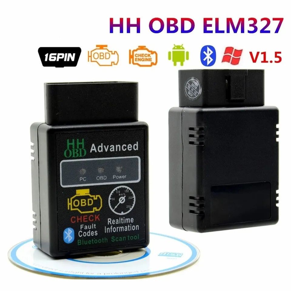 Автосканер, bluetooth wifi ELM327 v1.5 две платы OBDII PIC18F25K80