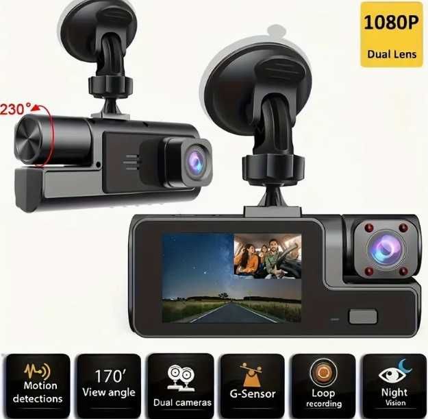 Câmera Dashcam e GPS Tracker para automóvel