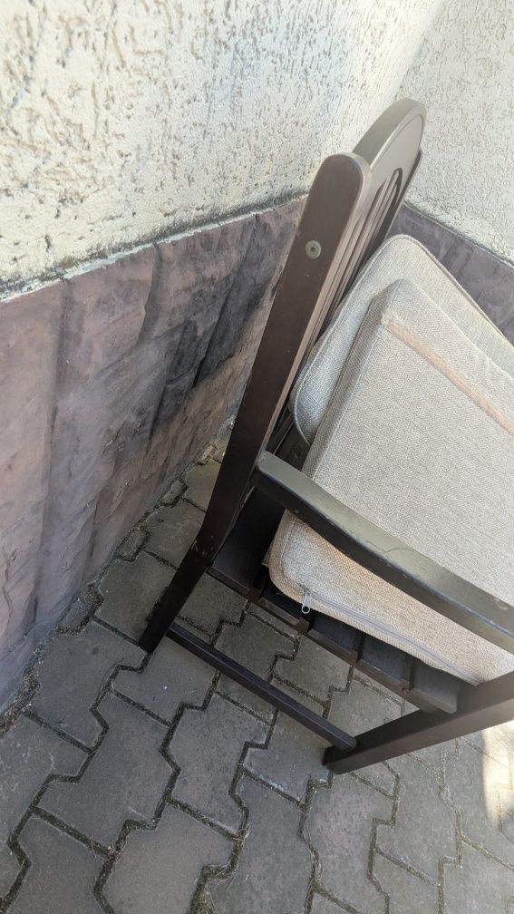 Кресла деревянные уличные с подушками