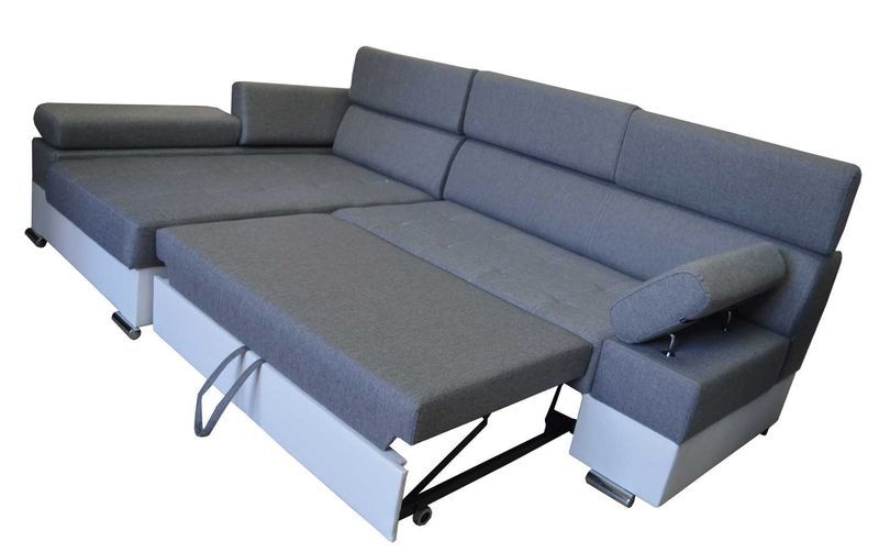 Narożnik PAULO rogówka REGULOWANE zagłówki sofa kanapa narożna